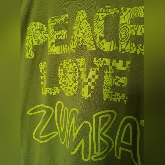 Zumba tshirt Peace Love and Zumba - Picture 4 of 5